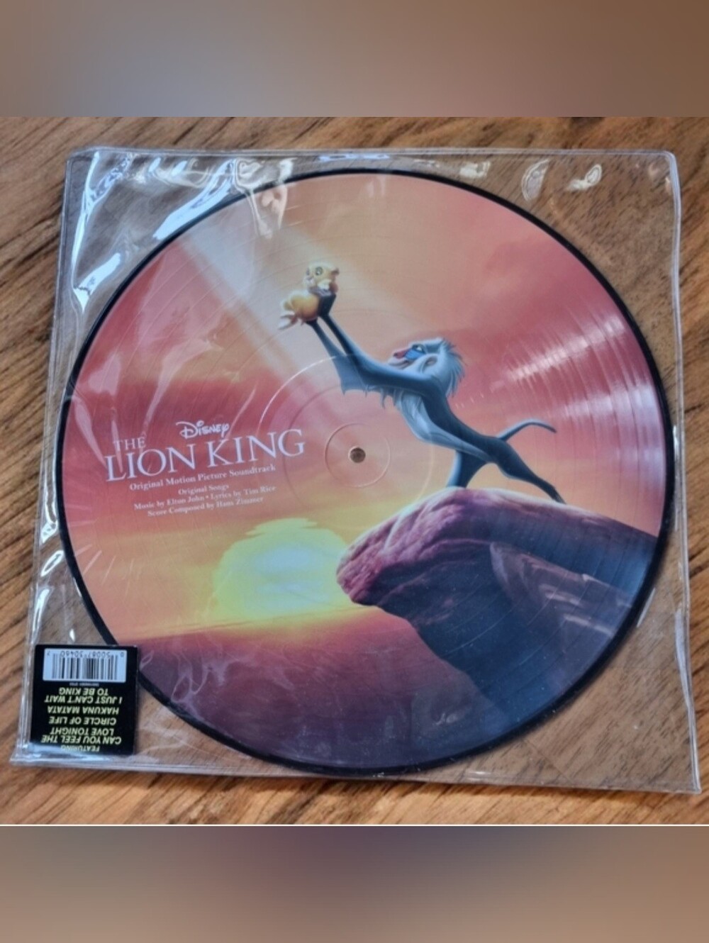 🆕️ Disney The Lion King Picture Disc Vinyl LP  Collectible Record